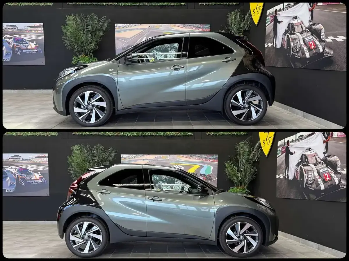 Usata Toyota Aygo X Lounge 72 CV (52 kW) 2024 Terragon and black metallic SUV