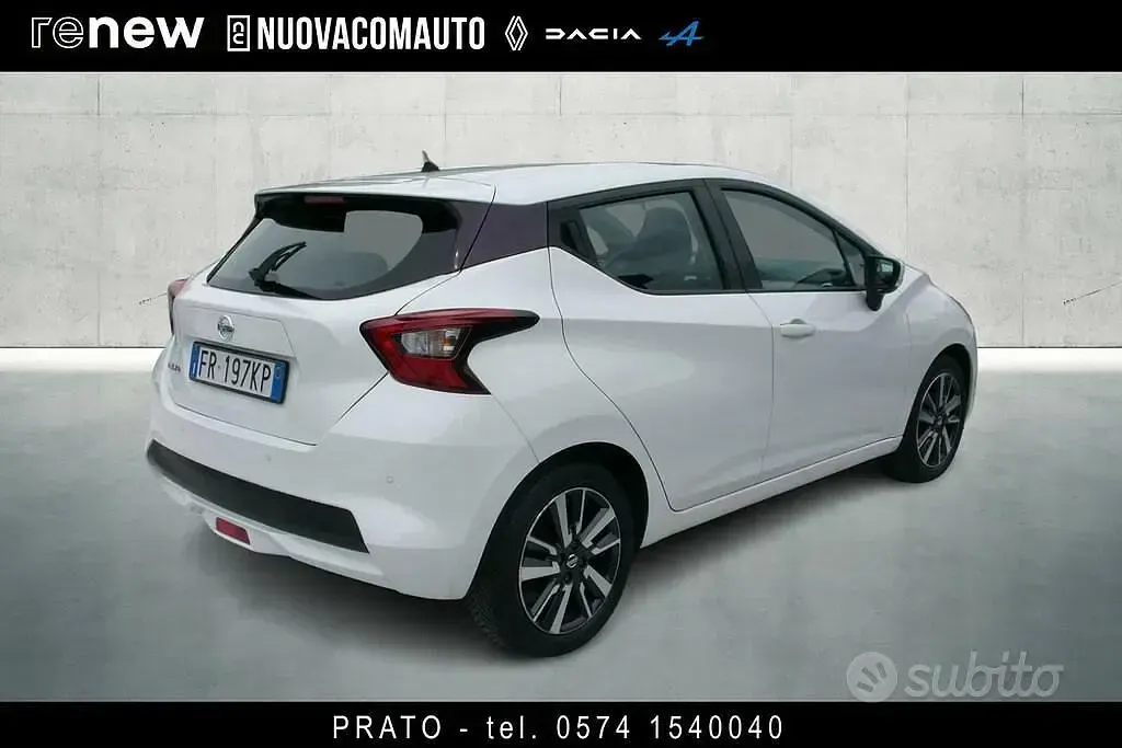 Usata Nissan Micra Visia 71 CV (52 kW) 2018 Bianco Utilitaria