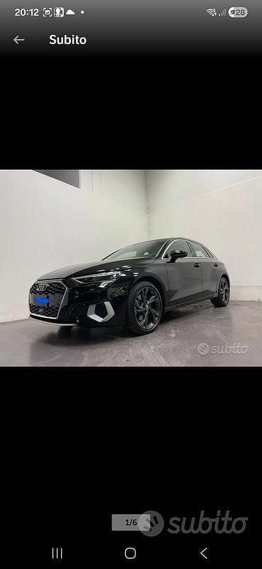 Usata Audi A3 Advanced 150 CV (110 kW) 2021 Nero Berlina