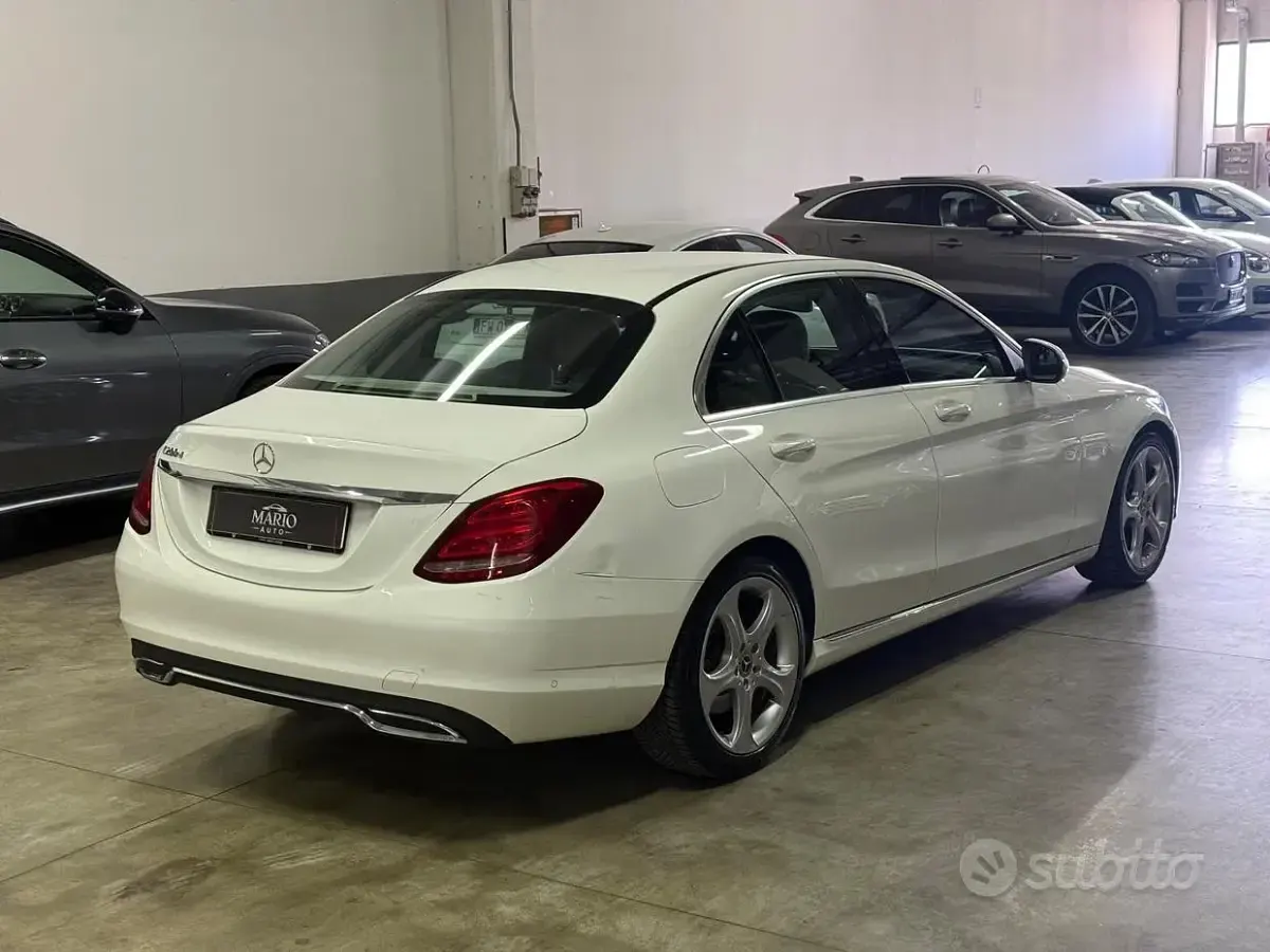 Usata Mercedes C200 Premium 136 CV (100 kW) 2018 Bianco Berlina