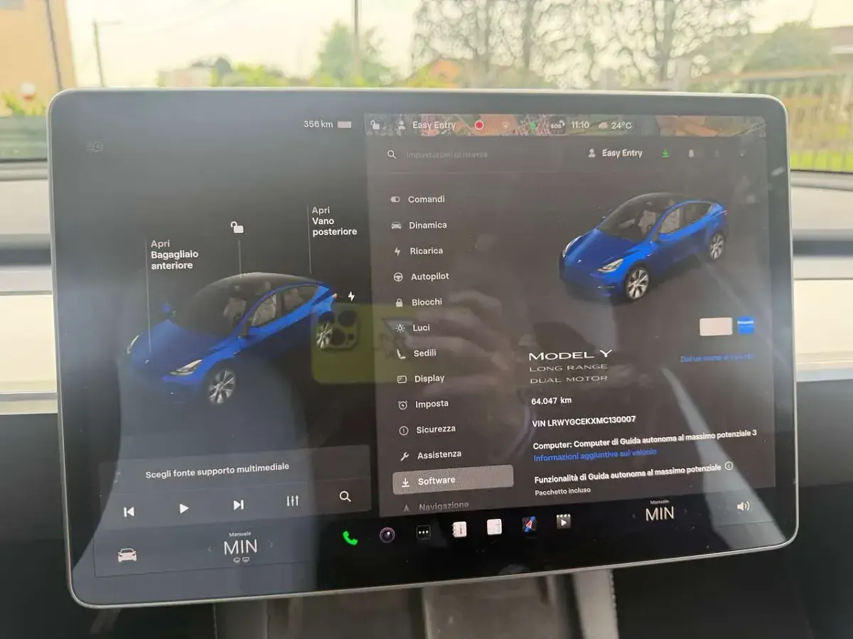 Usata Tesla Model Y 152 kW (208 CV) 2021 Blu/azzurro SUV