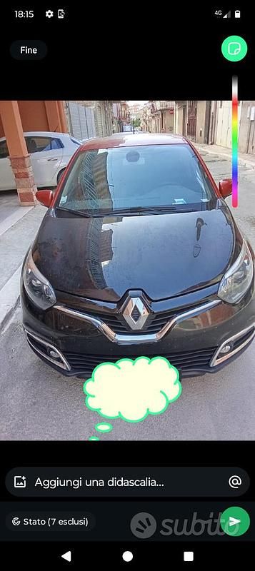 Usata Renault Captur 90 CV (66 kW) 2014 Nero SUV