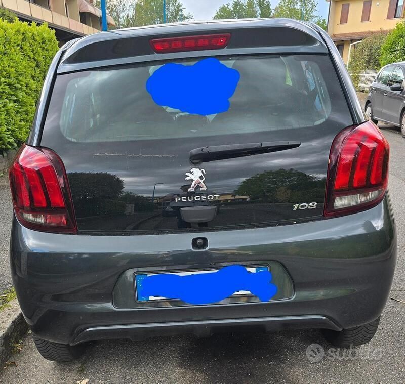 Usata Peugeot 108 82 CV (60 kW) 2015 Grigio Utilitaria