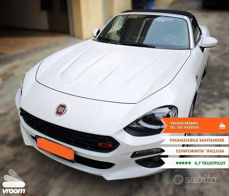 Usata Fiat 124 Spider Lusso 140 CV (102 kW) 2018 Bianco Cabrio