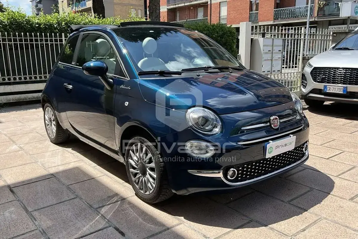 Usata Fiat 500C Dolcevita 69 CV (50 kW) 2022 Blu Cabrio
