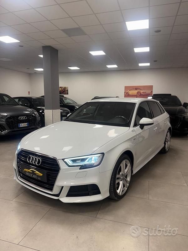 Usata Audi A3 150 CV (110 kW) 2020 Bianco Berlina