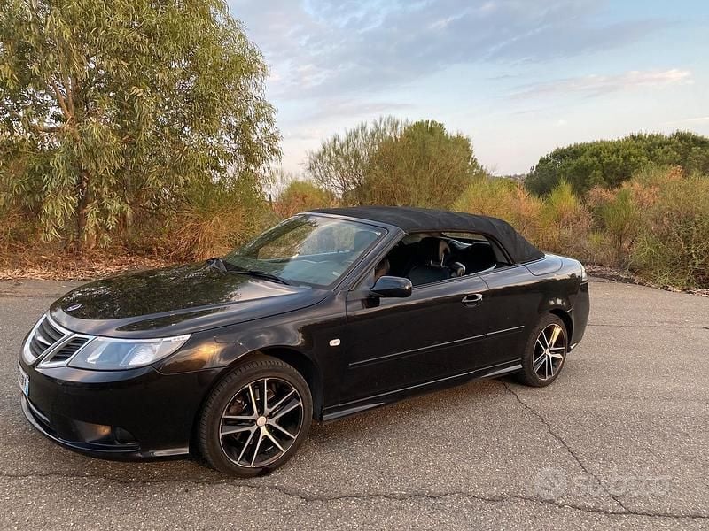 Usata Saab 9-3 Cabriolet Linear 150 CV (110 kW) 2008 Nero Cabrio