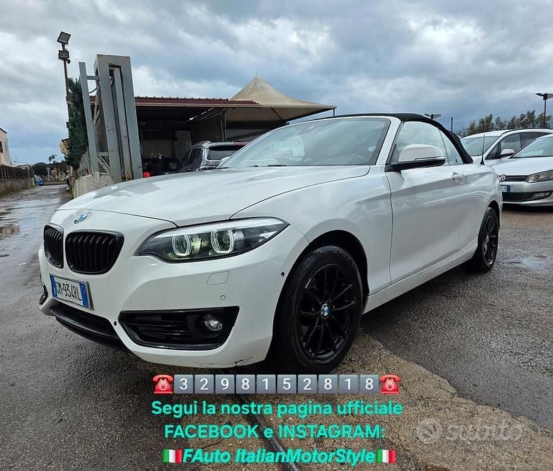 Usata BMW 218 M Sport 136 CV (100 kW) 2020 Bianco Cabrio