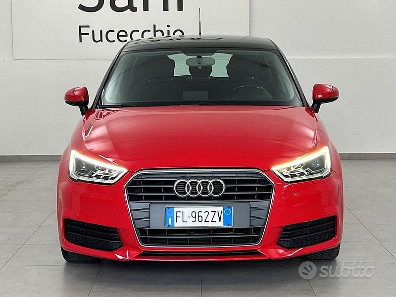 Usata Audi A1 Sportback Ambiente 90 CV (66 kW) 2017 Rosso Utilitaria