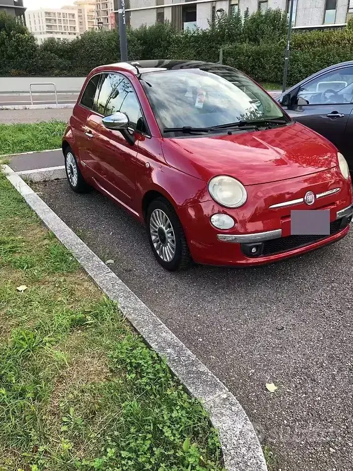 Usado Fiat 500 69 CV (50 kW) 2010 Rojo Berlina