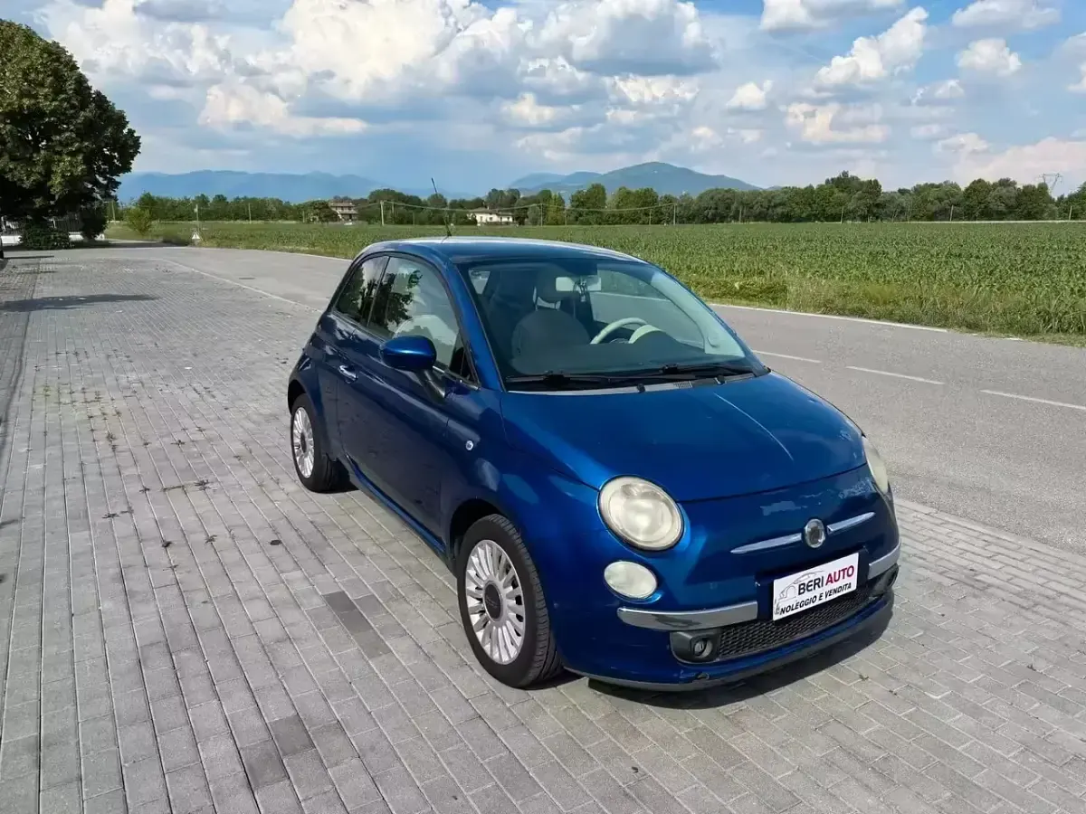 Brugt Fiat 500 75 HK (55 kW) 2009 Blå Cabriolet