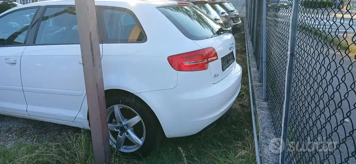 Usata Audi A3 Ambition 105 CV (77 kW) 2011 Bianco Utilitaria