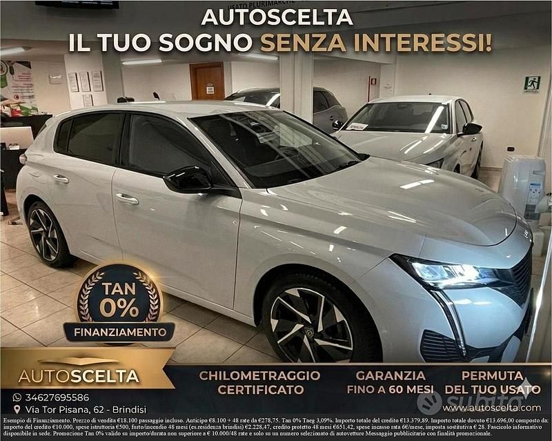 Usata Peugeot 308 Allure 131 CV (96 kW) 2024 Bianco Berlina