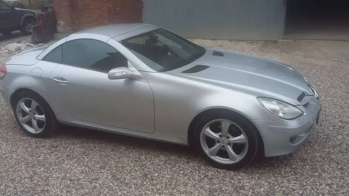 Usata Mercedes SLK200 163 CV (119 kW) 2004 Argento Cabrio