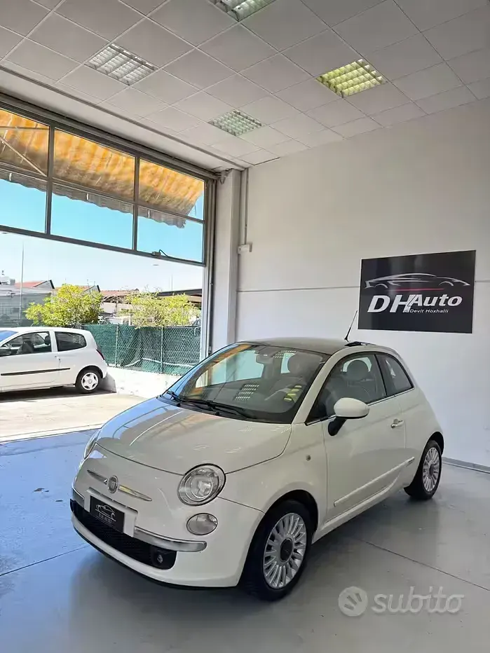 Usata Fiat 500 Lounge 69 CV (50 kW) 2010 Bianco Berlina