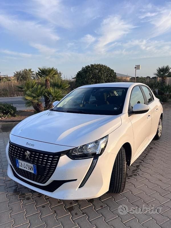 Usata Peugeot 208 102 CV (75 kW) 2020 Bianco Utilitaria