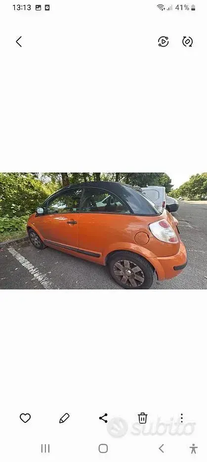 Usata Citroën C3 109 CV (80 kW) 2004 Arancione Cabrio
