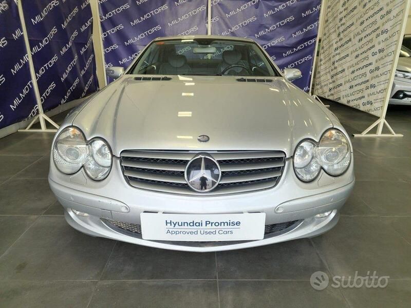 Usata Mercedes SL500 Elegance 306 CV (225 kW) 2005 Gray Cabrio