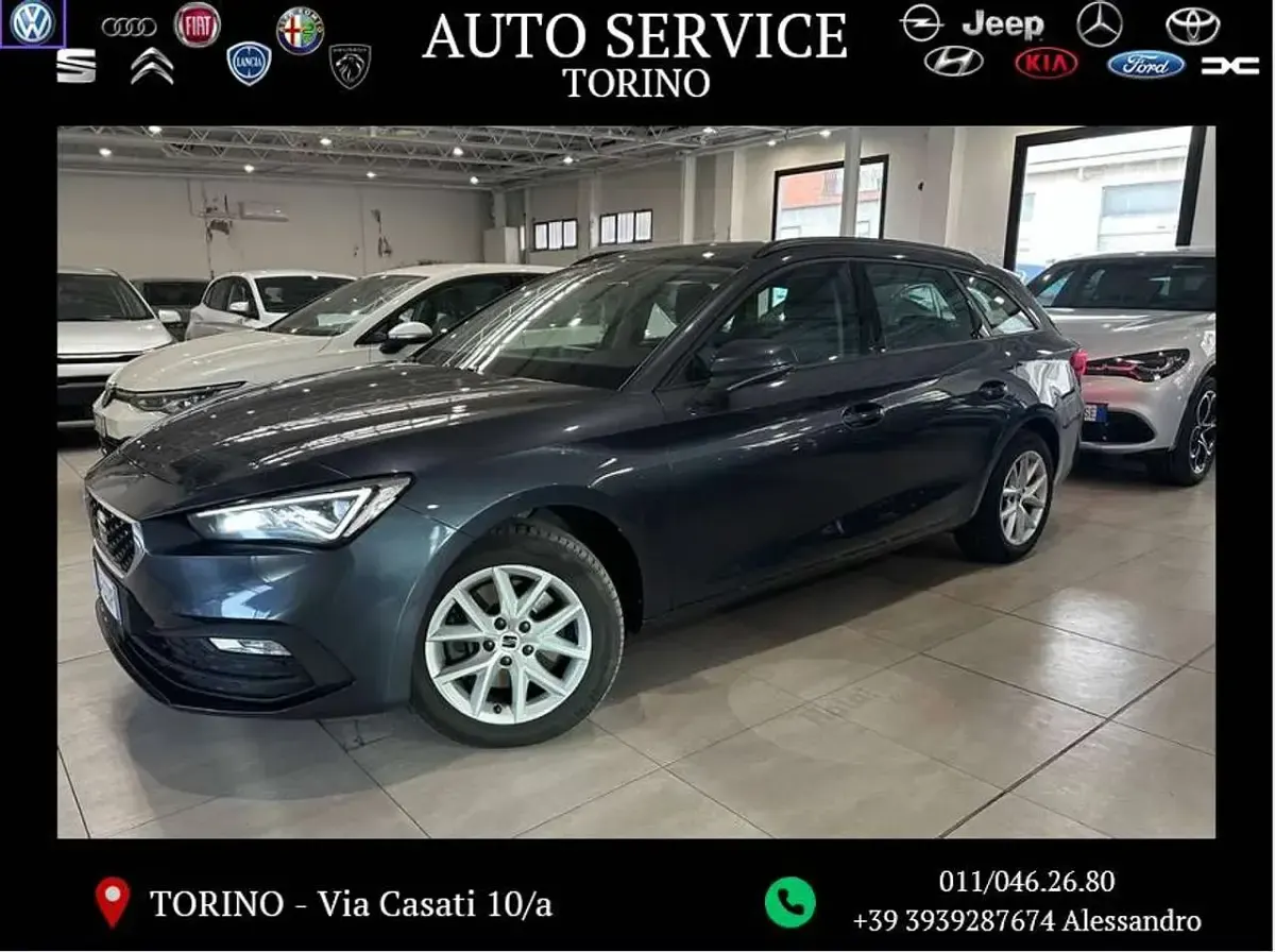 Usata Seat Leon Business 150 CV (110 kW) 2021 Grigio scuro Station wagon