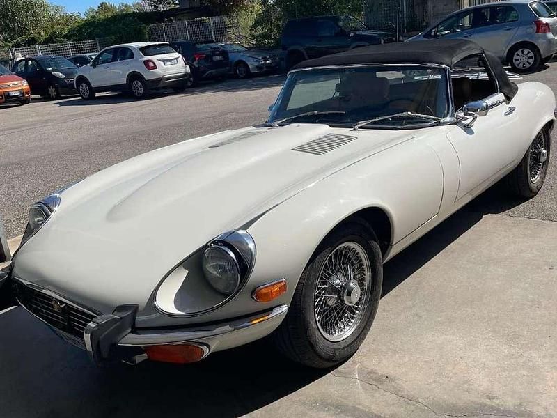 Bianco Usata 1973 Jaguar E-Type Cabrio | 78.000 € - Immagine 1/4