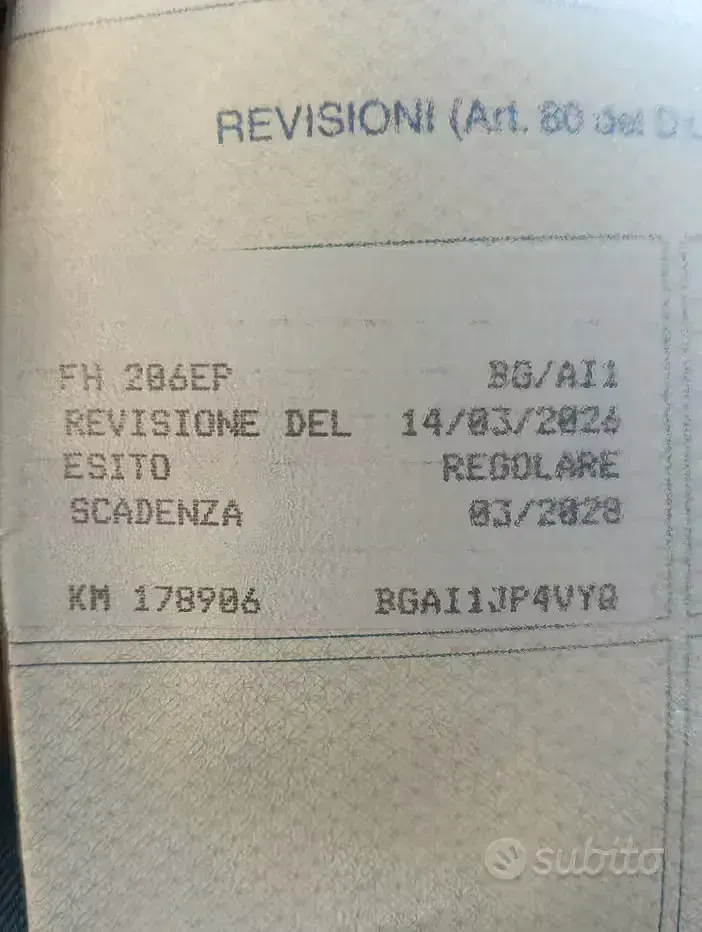 Usata Fiat Fiorino 75 CV (55 kW) 2015 Bianco Monovolume
