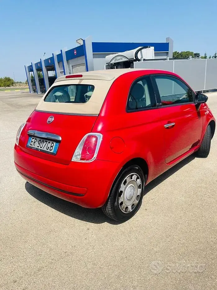 Usata Fiat 500 69 CV (50 kW) 2013 Rosso Cabrio