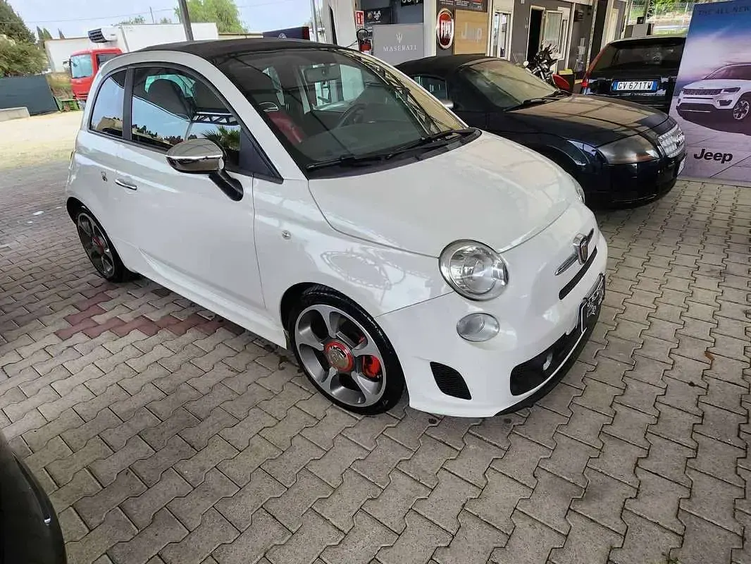 Usata Abarth 595C 140 CV (102 kW) 2012 Bianco Cabrio