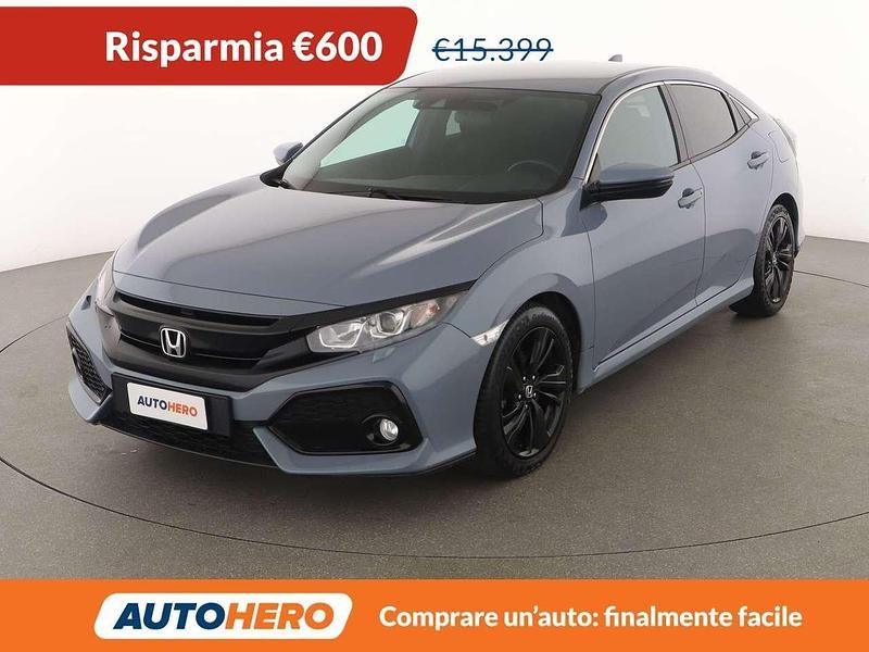 Usata Honda Civic Elegance 126 CV (92 kW) 2018 Grigio Berlina