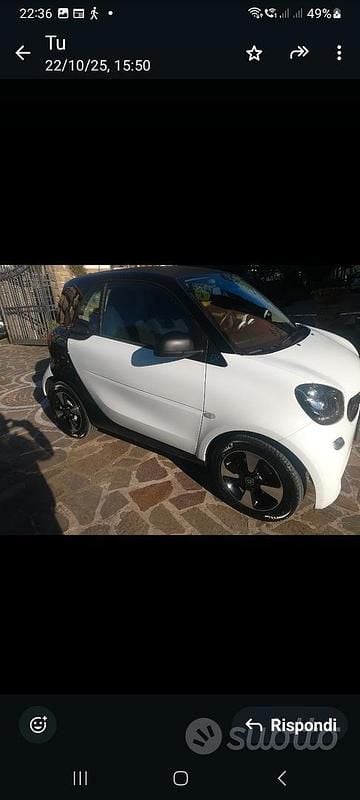 Usata Smart ForTwo Electric Drive 60 kW (82 CV) 2019 Bianco Coupé