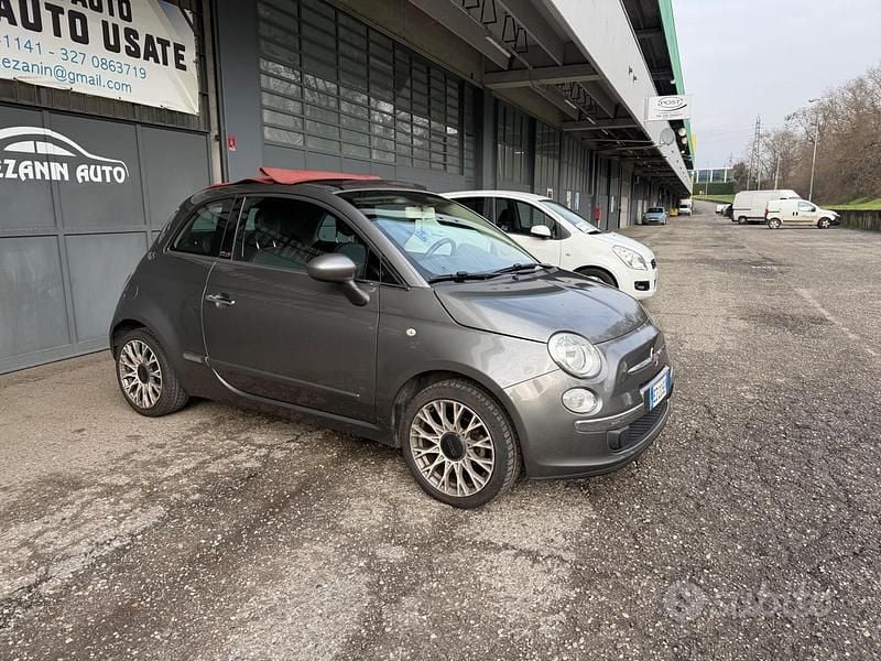 Usata Fiat 500C Lounge 69 CV (50 kW) 2015 Grigio Cabrio