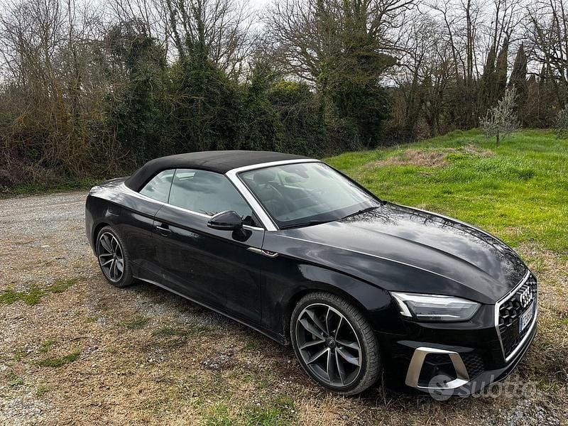 Usata Audi A5 Cabriolet S-Line 190 CV (139 kW) 2020 Nero Cabrio