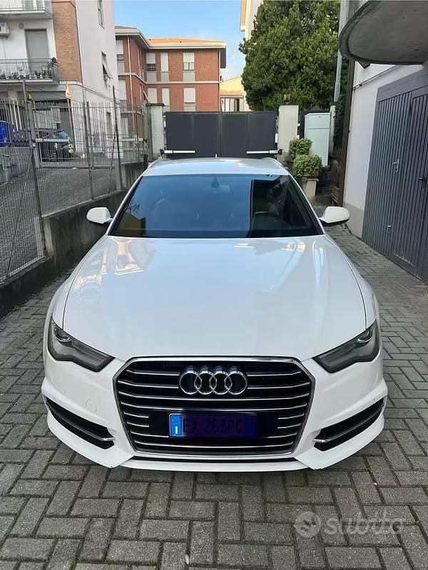 Usado Audi A6 S-Line 190 CV (139 kW) 2014 Blanco Familiar