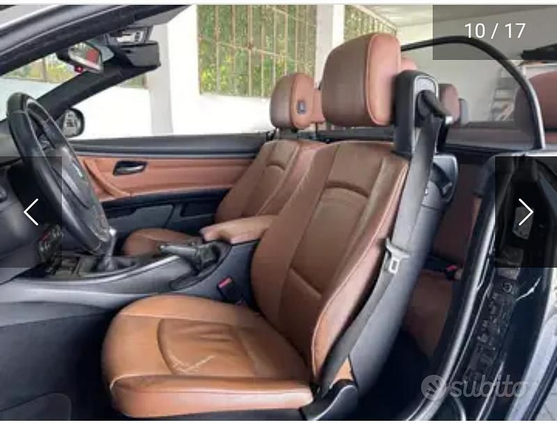 Usata BMW 320 Cabriolet 184 CV (135 kW) 2011 Nero Cabrio