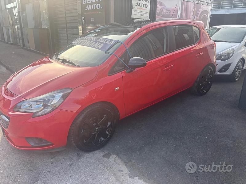 Usata Opel Corsa 90 CV (66 kW) 2016 Rosso Utilitaria