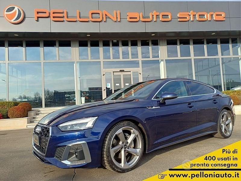 Usata Audi A5 S-Line 204 CV (150 kW) 2021 Blu Coupé