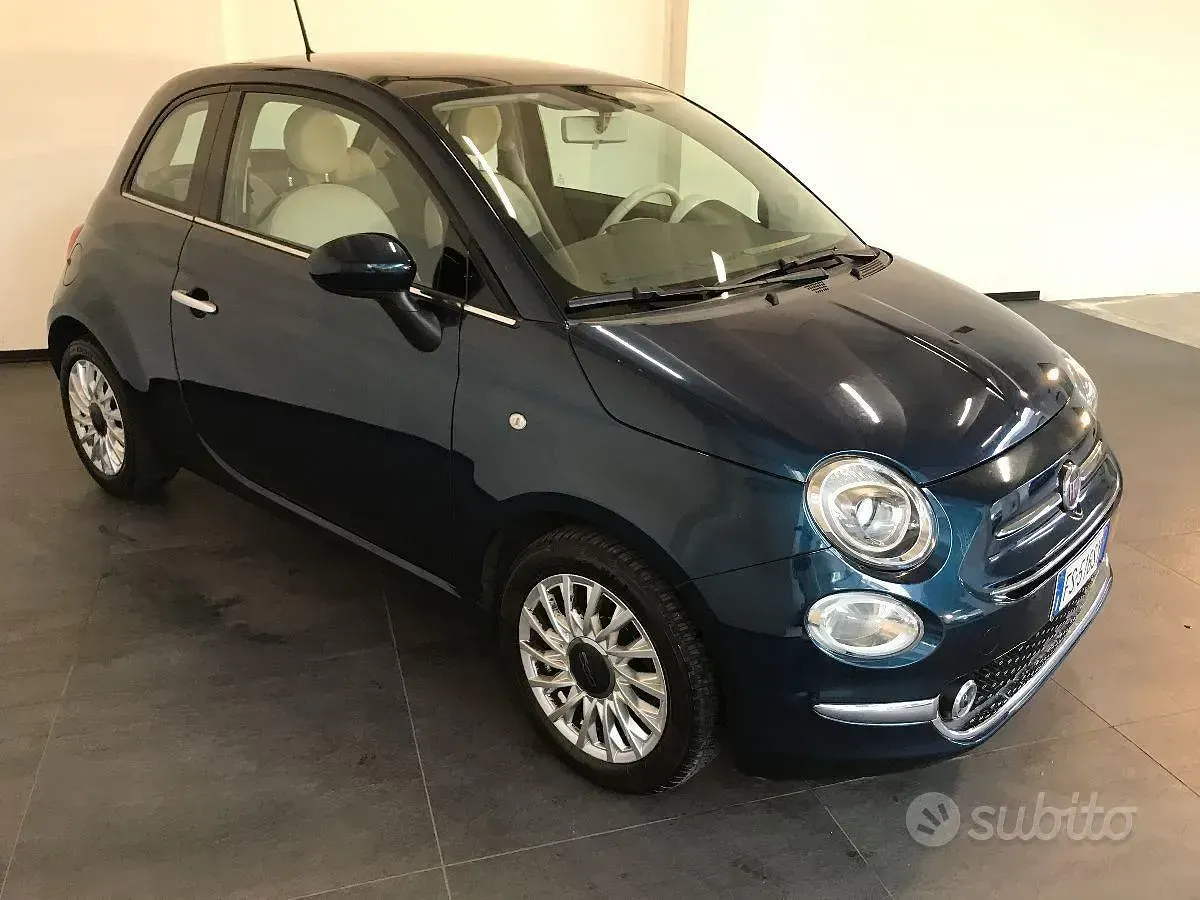Usata Fiat 500 Lounge 69 CV (50 kW) 2018 Blu Berlina