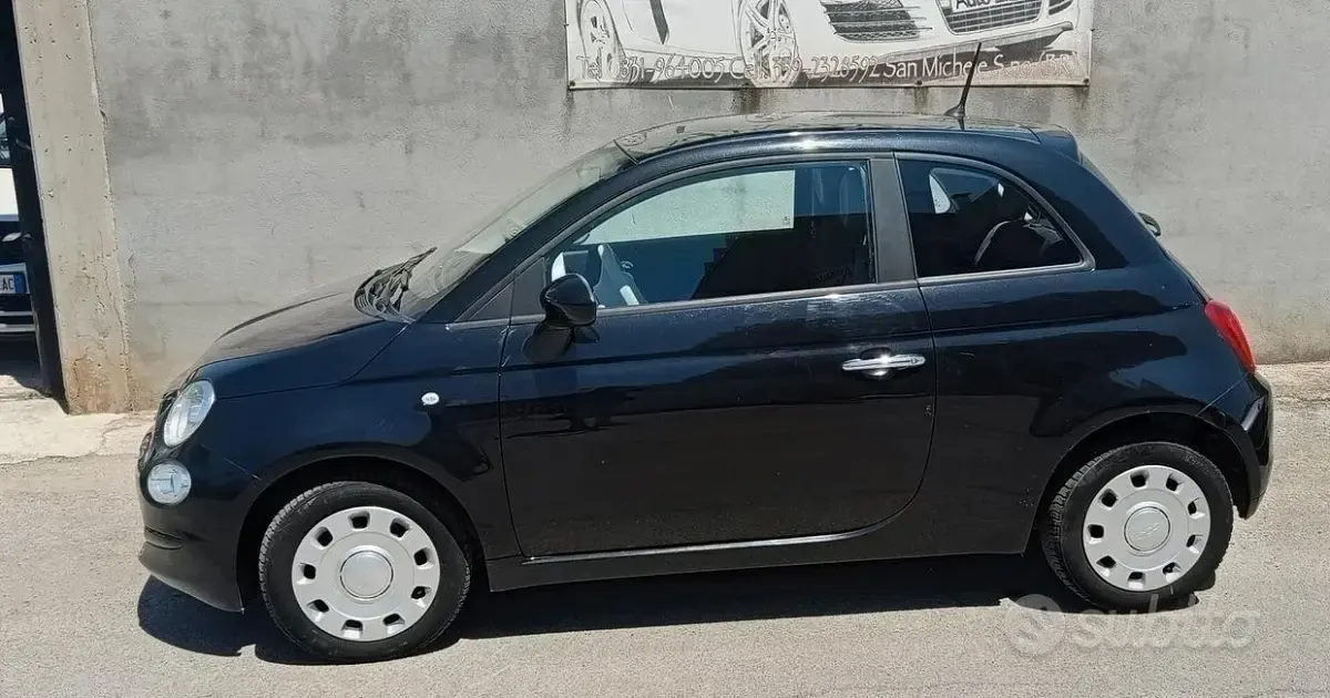 Usata Fiat 500 69 CV (50 kW) 2018 Nero Utilitaria