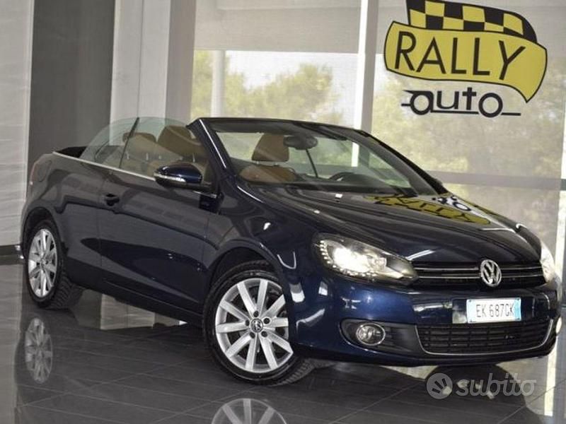 Usata VW Golf Cabriolet 105 CV (77 kW) 2011 Blu Cabrio
