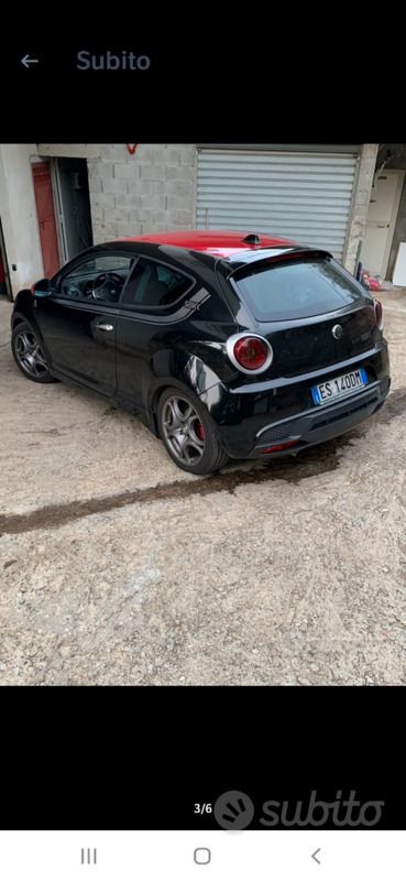 Usata Alfa Romeo MiTo 120 CV (88 kW) 2013 Nero Utilitaria