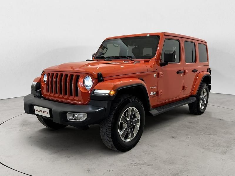 Usata Jeep Wrangler Sahara 147 CV (108 kW) 2020 Arancione pastello SUV