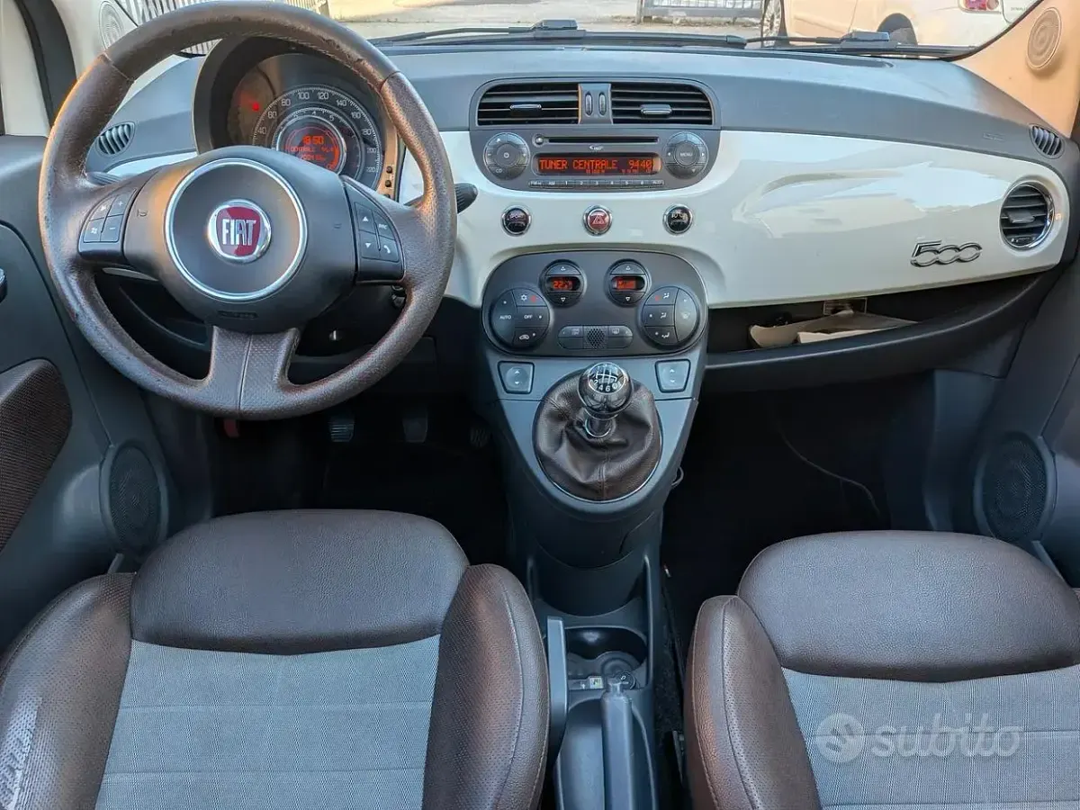 Usata Fiat 500 Sport 100 CV (73 kW) 2008 Bianco Berlina