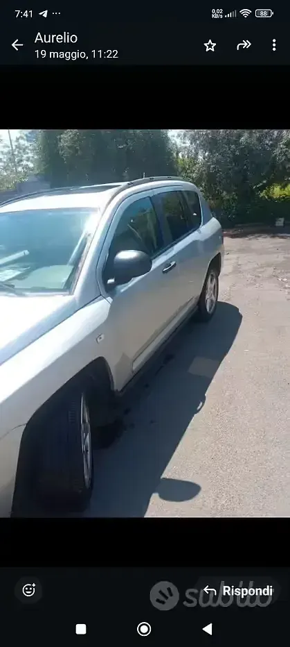 Usata Jeep Compass 140 CV (102 kW) 2008 Grigio SUV