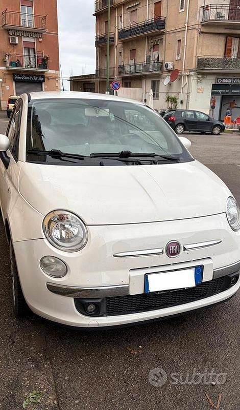 Usata Fiat 500 75 CV (55 kW) 2009 Bianco Cabrio