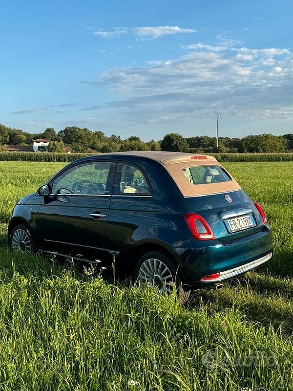 Usata Fiat 500C 69 CV (50 kW) 2018 Blu Cabrio