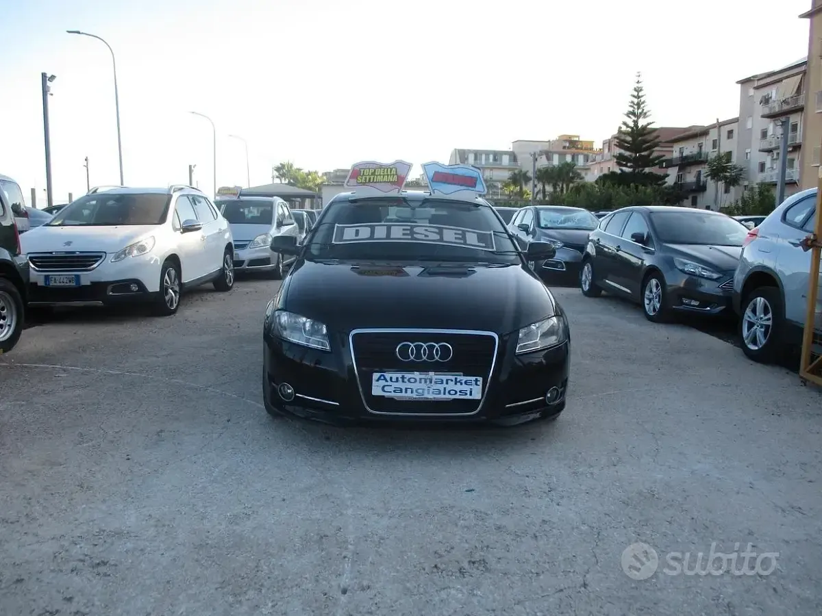 Usata Audi A3 Sportback 90 CV (66 kW) 2012 Nero Utilitaria