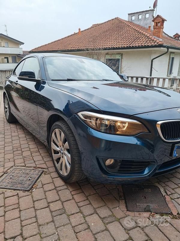 Usata BMW 218 136 CV (100 kW) 2015 Blu Coupé