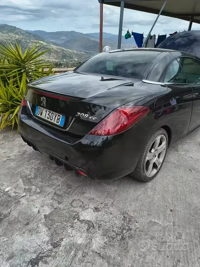 Usata Peugeot 308 CC 156 CV (114 kW) 2009 Nero Cabrio