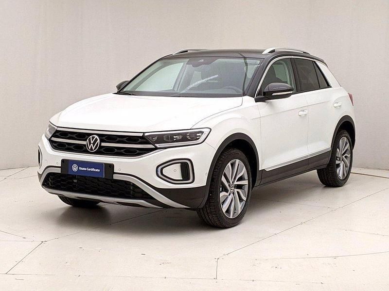 Pure white nero Usata 2022 VW T-Roc Style SUV | 30.900 € (Molto cara) - Immagine 1/4