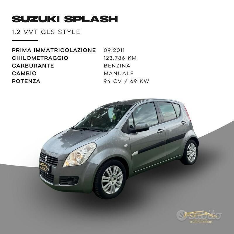 Grigio Usata 2011 Suzuki Splash GLS Due volumi | 4299 € (Buon prezzo) - Immagine 1/4