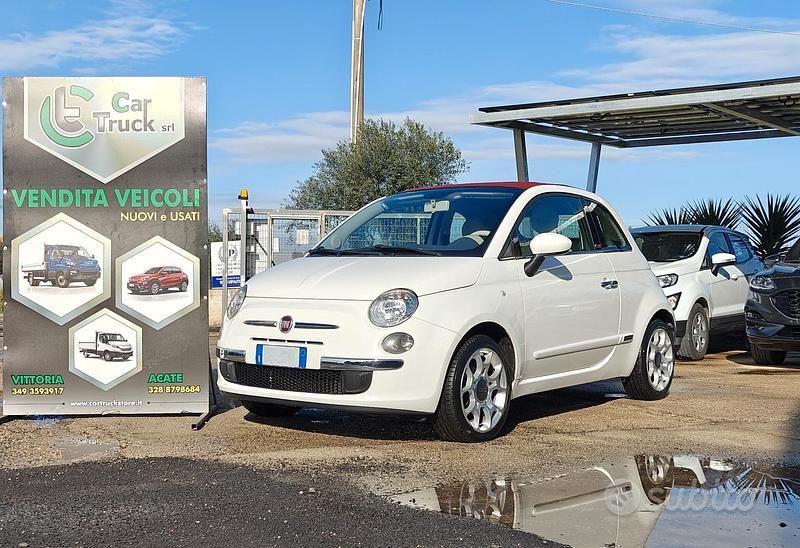Usata Fiat 500C 69 CV (50 kW) 2015 Bianco Cabrio